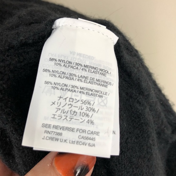 JCREW Turtleneck Sweater Raglan Wool Alpaca Blend - Picture 8 of 9